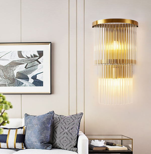 Antique Crystal wall Light New Vintage Nordic Mounted Art Deco Wall Lamp Modern