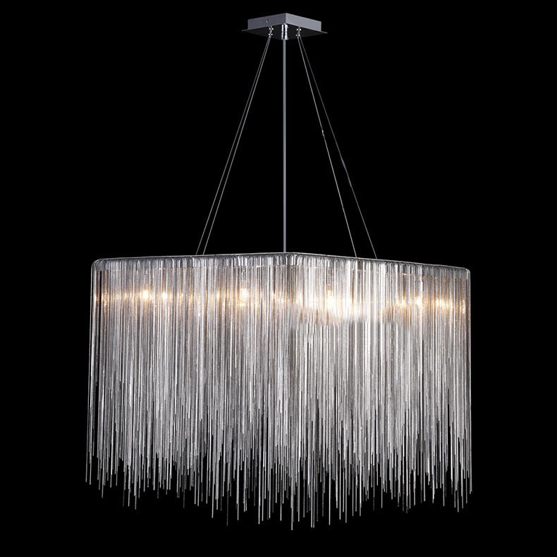 Decorative LED Pendant Lighting Modern Luxury  Aluminum Chain Chandelier lighting