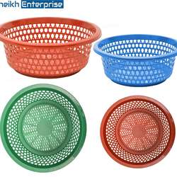 Kitchenware Round Plastic Basket Large and Medium Dropping Water Plastic Drain Basket