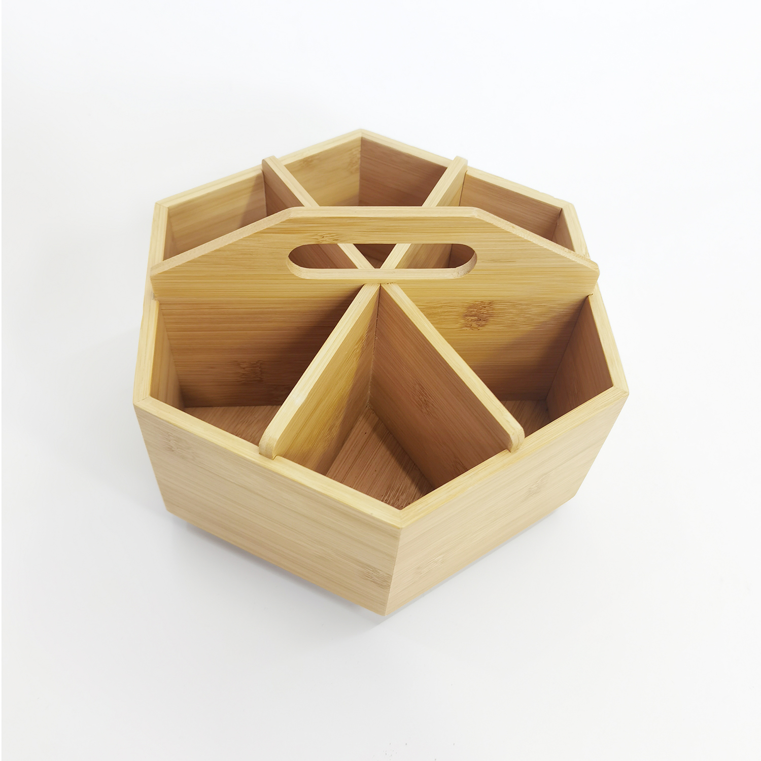 Вращающийся держатель для карандашей и ручек с 6 отсеками, бамбуковый художественный органайзер для принадлежностей, офисные принадлежности, Настольный держатель для хранения с ручкой