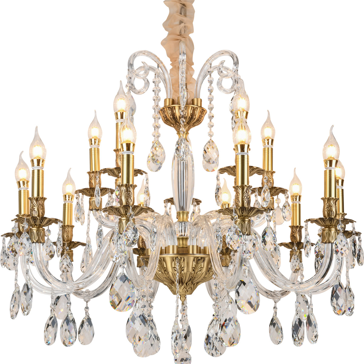 Французская Свеча хрустальная люстра в Guzhen лампа капитулированный свет комнаты обезьяна лампа сарай свет Европейская энергосберегающая вилла