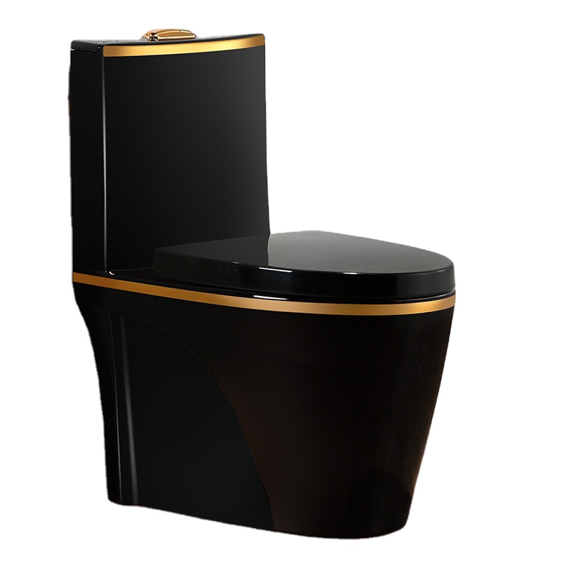 Modern Simple Black Gold Bathroom Ceramic Washdown One Piece Wc P Trap S Trap Color Toilet Bowl Buy Colored Toilet Black Toliet Wc One Piece Toilet Product On Alibaba Com