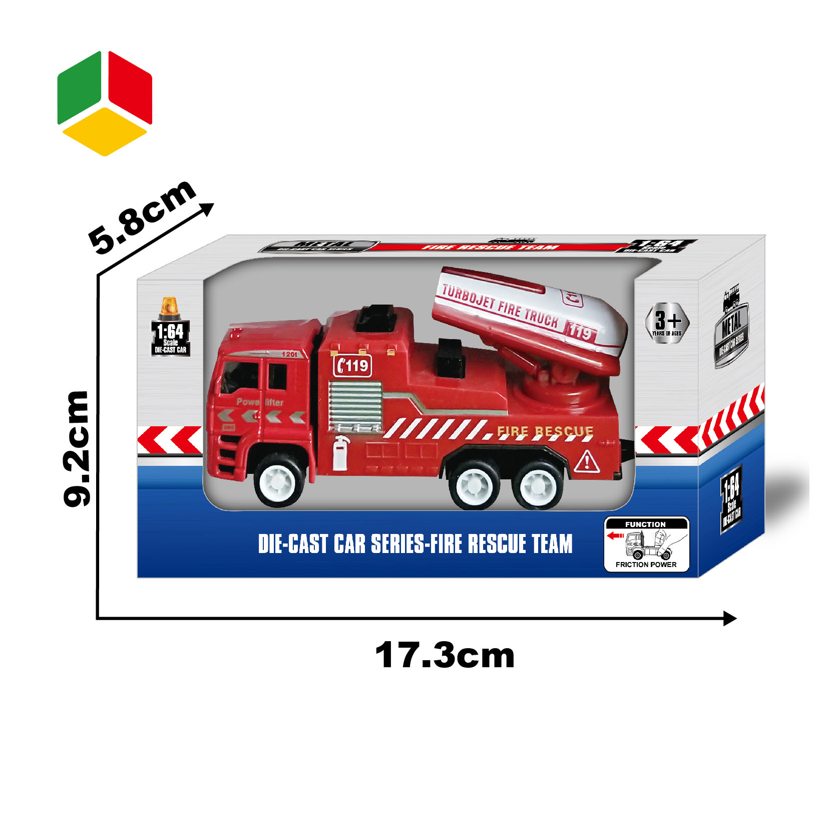 Инерционным механизмом, 4 шт. в упаковке Мини Ассорти пожарный автомобили-фургоны на грузовом шасси и обучающие гоночные машинки игрушки, для детей ясельного возраста
