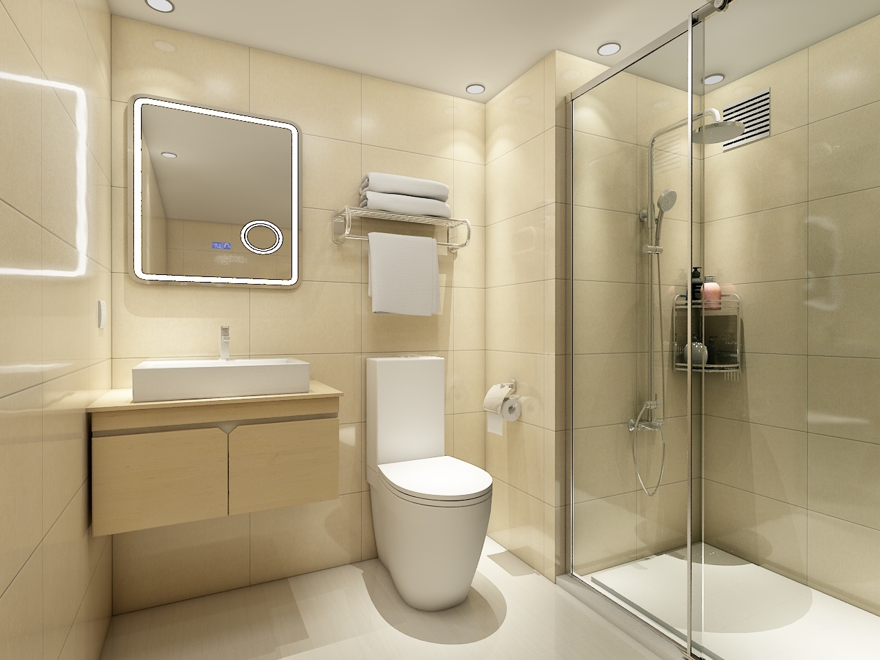 多合一预制浴室模块化组合厕所淋浴间