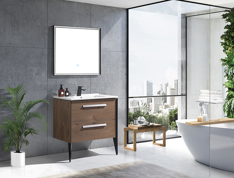 Wholesale Modern Luxury Furniture Sink Mirror Vanity Mdf Wood Bathroom Cabinet