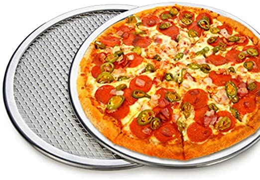 Oven CE Wire Mesh Baking Tray Round Aluminum Thicken 6-14 Inch