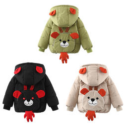 Baby Winter Clothes New Padded Children's Cotton Coat For Boys Girls Cartoon Bag Cotton Coat For Baby Warm Coat