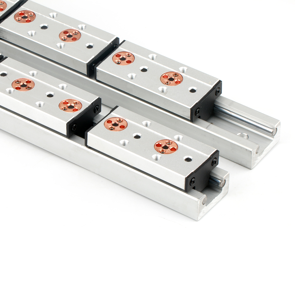 Dual-shaft Linear Guide Rail SGR20 3 4 5 wheels linear bearing SGB20-3 SGB20-4 SGB20-5UU
