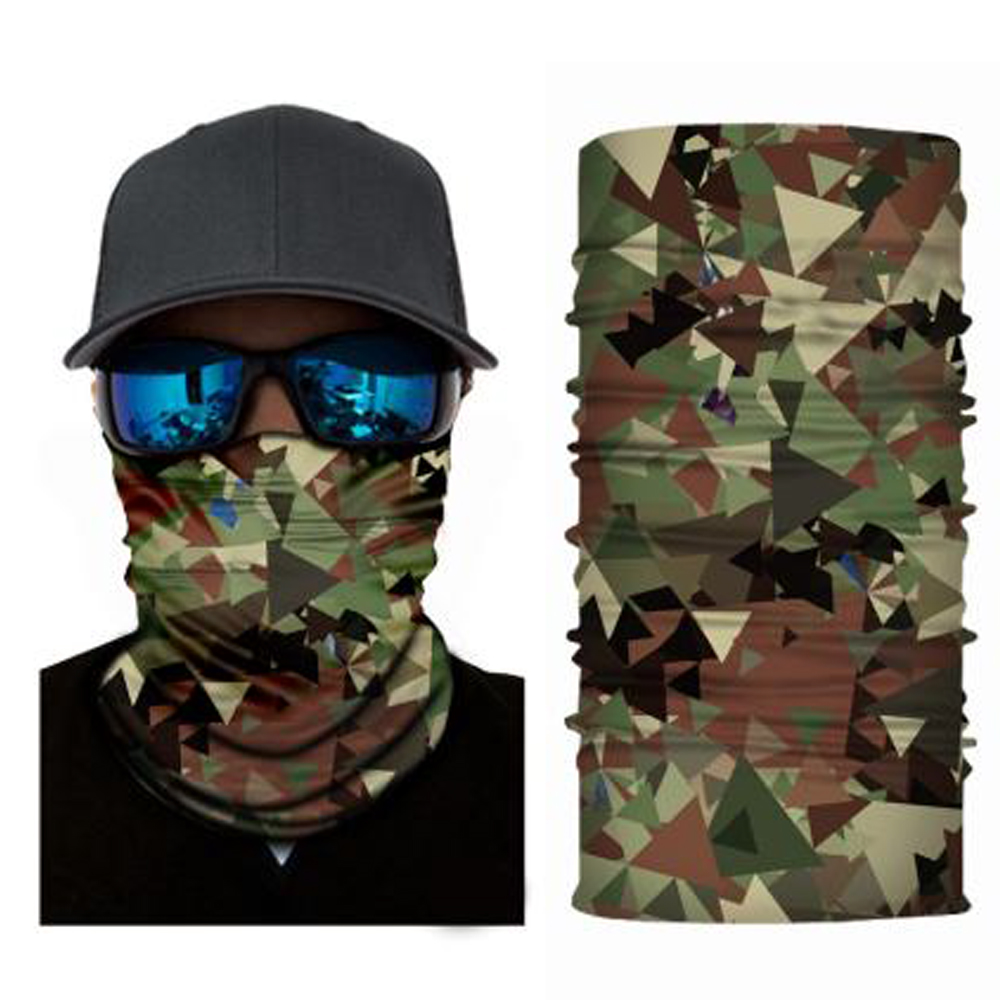 Unisex Seamless Bandana Full Face Bandana Headwear India Muslim Caps Ruffle Cancer Chemo Neck Gaiter Scarf Balaclava