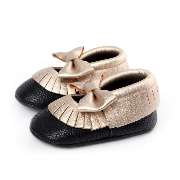 Wholesale Tassel Bow infant Shoes Soft Sole Baby Moccasins For Girl