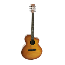 41 inch black die-cast mahogany travelling all solid acoustic guitar for beginners