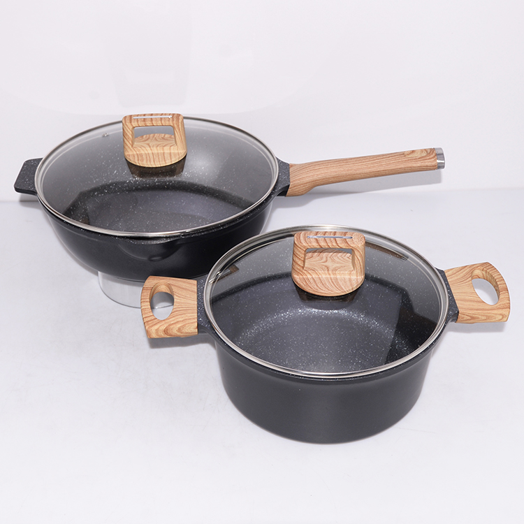 Высокое качество Уникальные мульти кухонный подходит для различных видов дорожного покрытия с антипригарным покрытием cooklover набор посуды