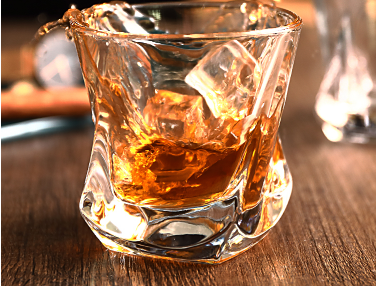 European Style Amazon Hot Selling High Quality Whisky Glass Glassware Lead-free Twist Whiskey Glass