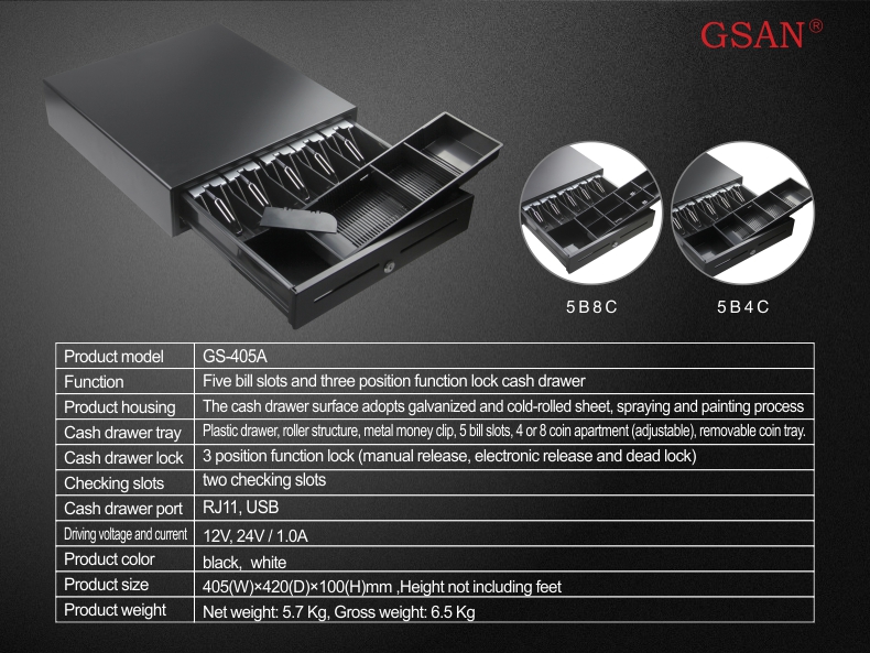 GSAN cash drawer electronic drawer vasario cash drawer
