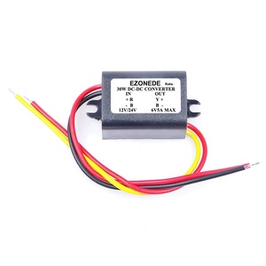 12 V a 6 V voltios convertidor Buck Convertidor reductor de m/ódulos reguladores de 6V 12V 3A voltios tablero del inversor con el adaptador de conector dual micro USB
