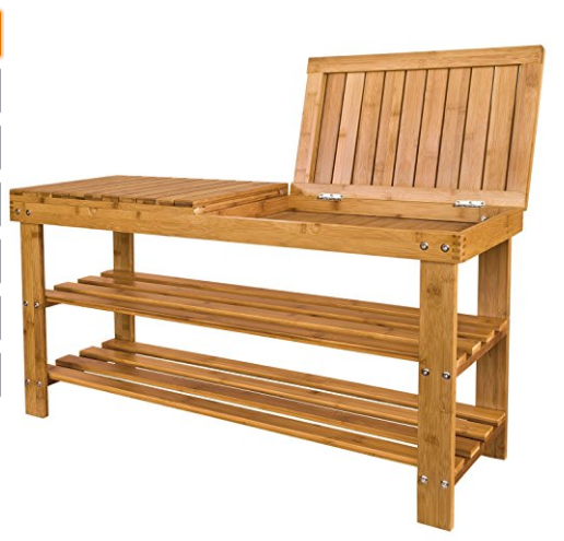 Натуральный Бамбук полка для обуви 2 уровня обувной Органайзер прихожей место хранения полки мебель для прихожей