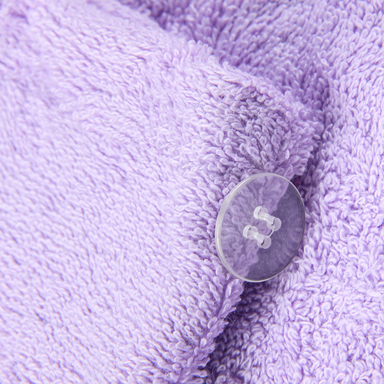 High quality wholesale soft cotton quick dry high absorbent wrap hair towel