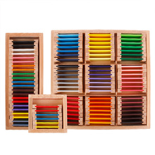 Educational preschool kids Attention practice Montessori color tablets teaching aids for children