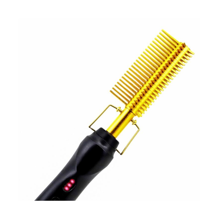 Цена по прейскуранту завода изготовленная на заказ Роскошная портативная Горячая расческа инструментов Регулируемая жаровая металлическая Горячая Расческа для продажи