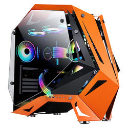 Sama rhino 3 special-shaped water-cooled E-sports computer main box double-sided tempered glass full side penetration / support