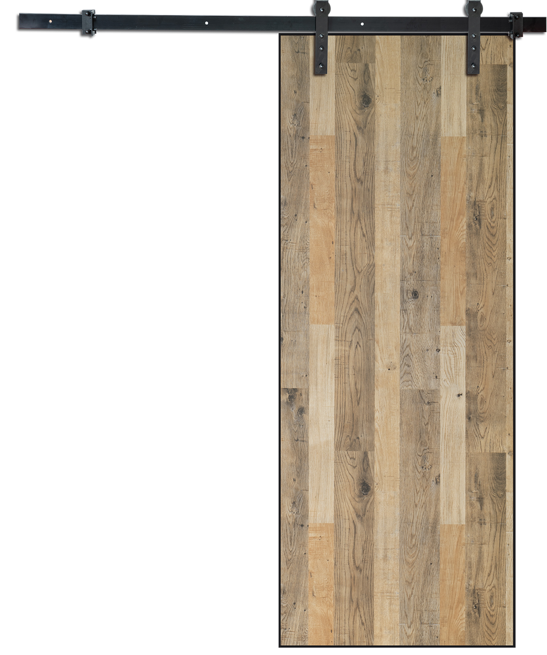 Modern Kayu Solid Interior Ruangan Geser Pintu Gudang