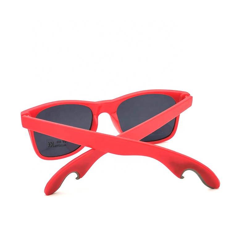 MENS LADIES RED BLACK BOTTLE OPENER SUNGLASSES SUMMER PARTY BBQ BEACH