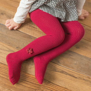 little girls red tights