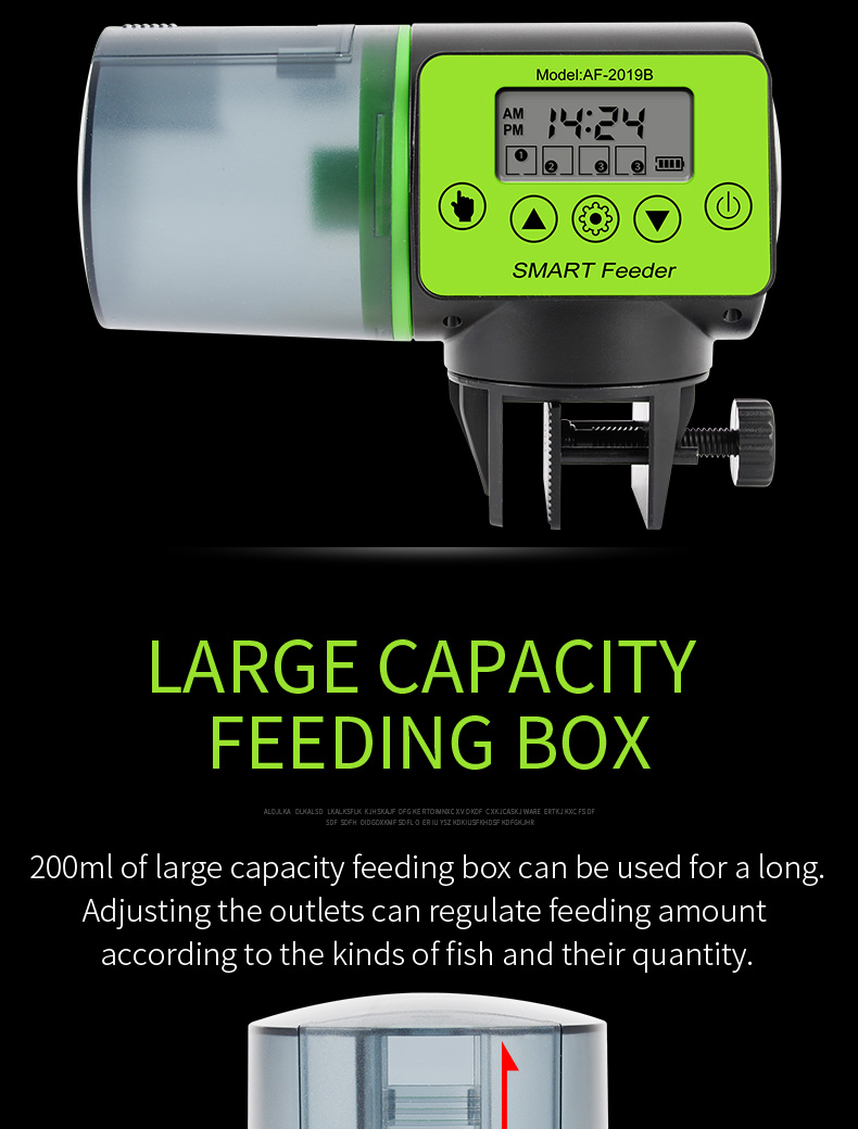 AF-2019B Fish Feeder - Smart Automatic Fish Feeding System