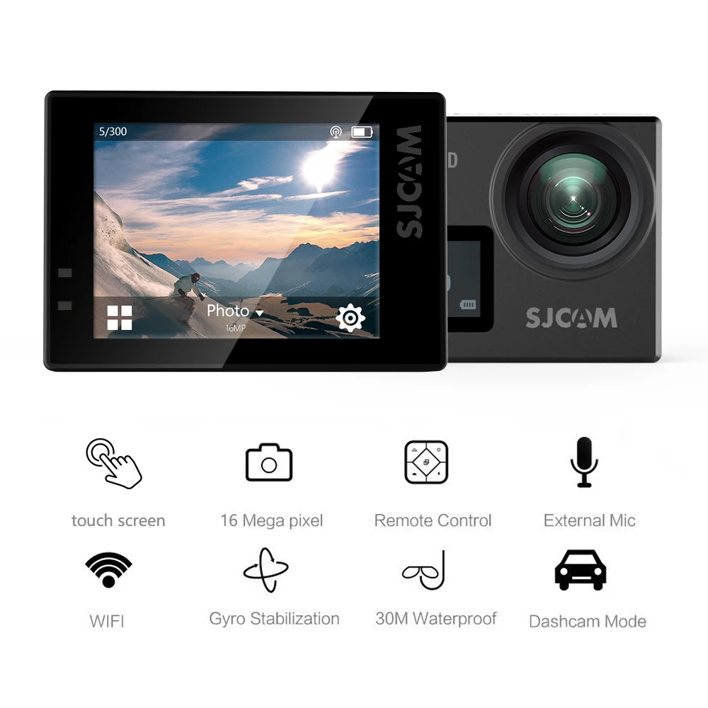 Video Sports Camera SJ6 LEGEND 4K@24fps Wifi Action Camera Dual Screen 2.0inch LCD Touch Screen Sport DV Camera