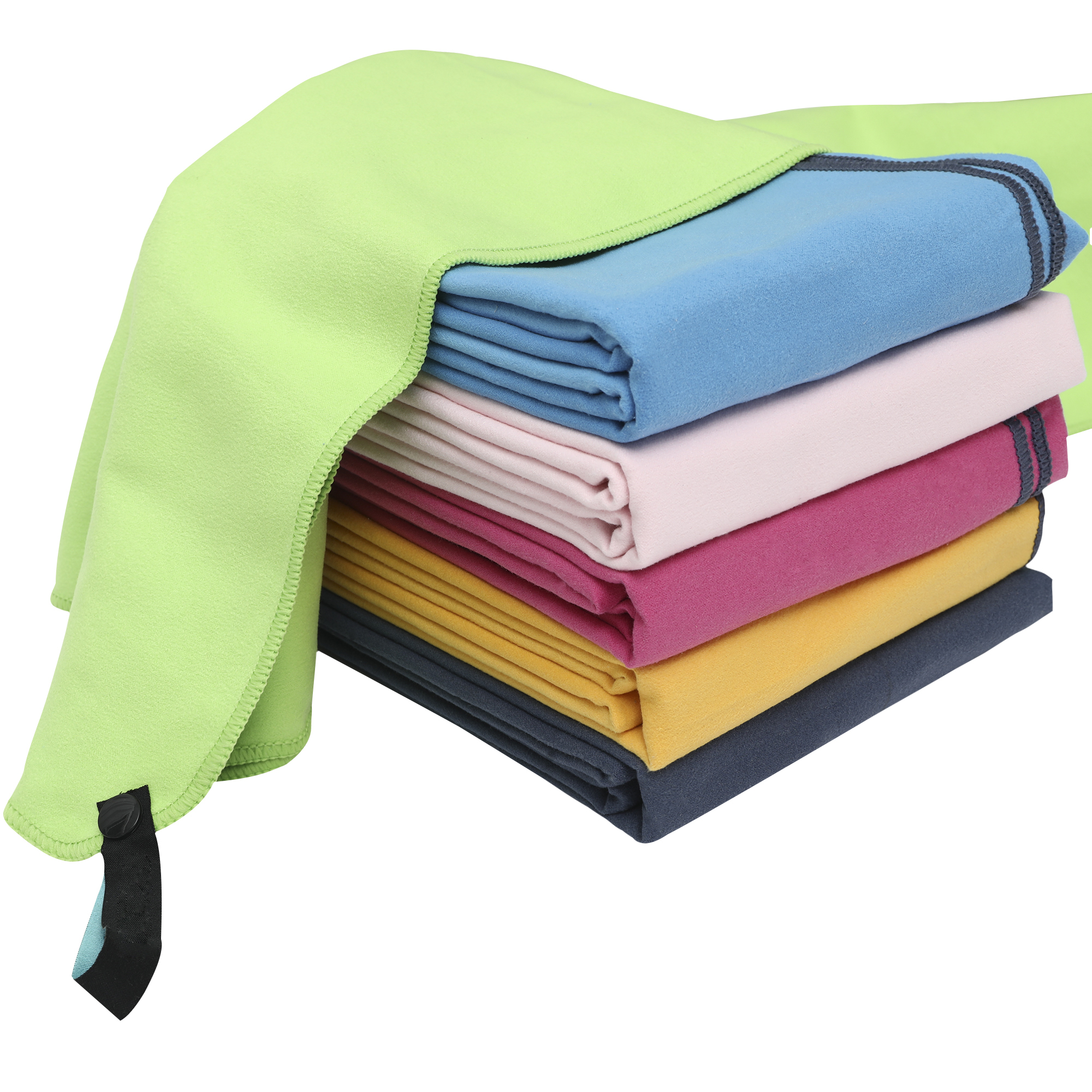 OEM Services Wholesale Quick Dry Custom Logo Microfiber Gym Sports Towel With Mesh Bag