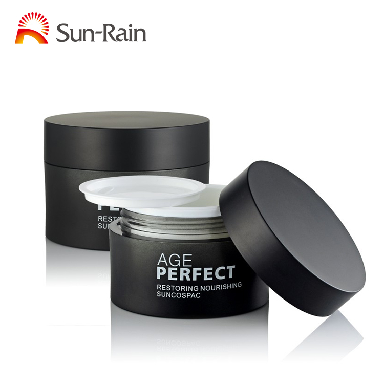 Cream Jar Container Double Wall Round Personal Care Cream Jar Skincare Jar Container