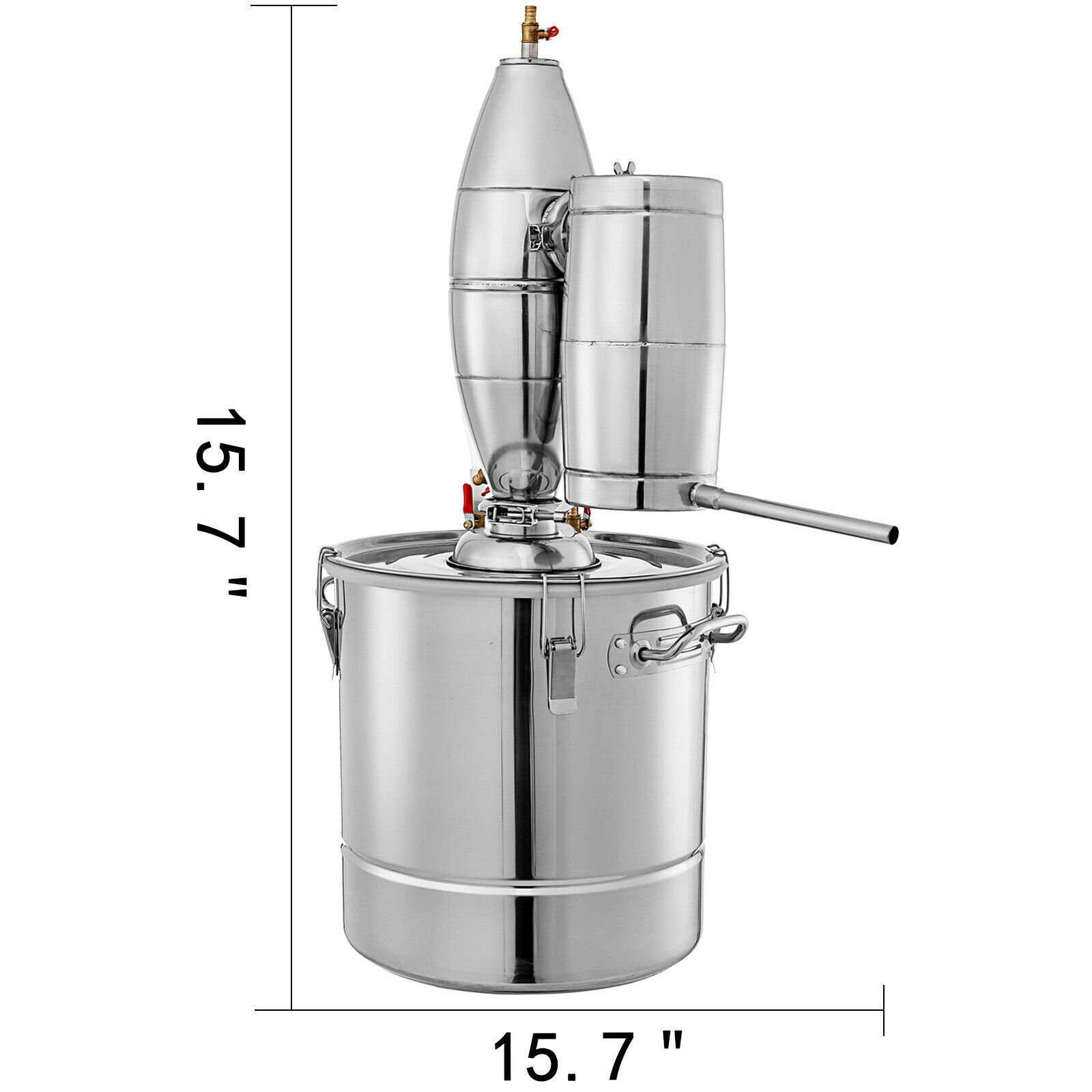 50l 不锈钢酒精蒸馏器家庭酿造套件月光葡萄酒制造锅炉