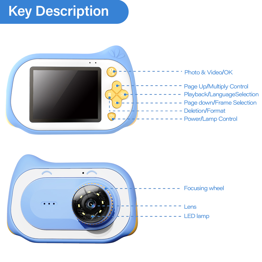 Dropshipping Wholesale 15 Mega Pixel Mini Cheap Wifi APP Digital Student Table Camera for Kids