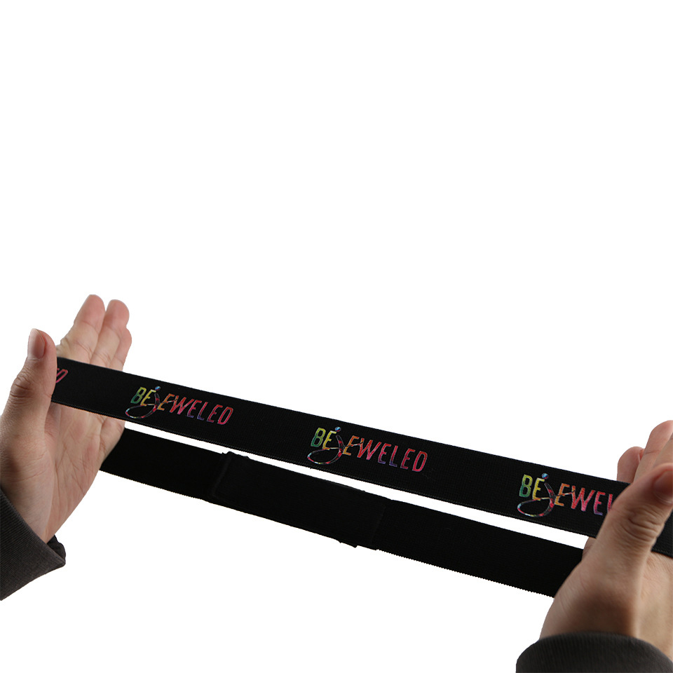 Лидер продаж, эластичная лента для волос из спандекса с логотипом на заказ, регулируемый плавкий пояс для париков, сетка для волос, сетка для шитья волос