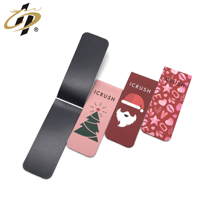 Оптовая продажа, дешевые бумажные поделки с принтом на заказ, магнитные рождественские закладки для книг