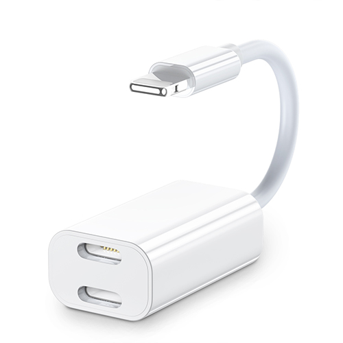 2 в 1 адаптер разветвитель для iPhone 11 Pro X XS Max XR 7 8 Plus двойной Lightning аудио наушники зарядное устройство гарнитура Быстрая зарядка