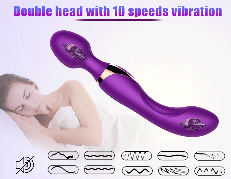 Chày Rung Tình Yêu Massage 2 Đầu Passion 10 Chày rung tình yêu Passion với 2 động cơ kép rung mạnh mẽ