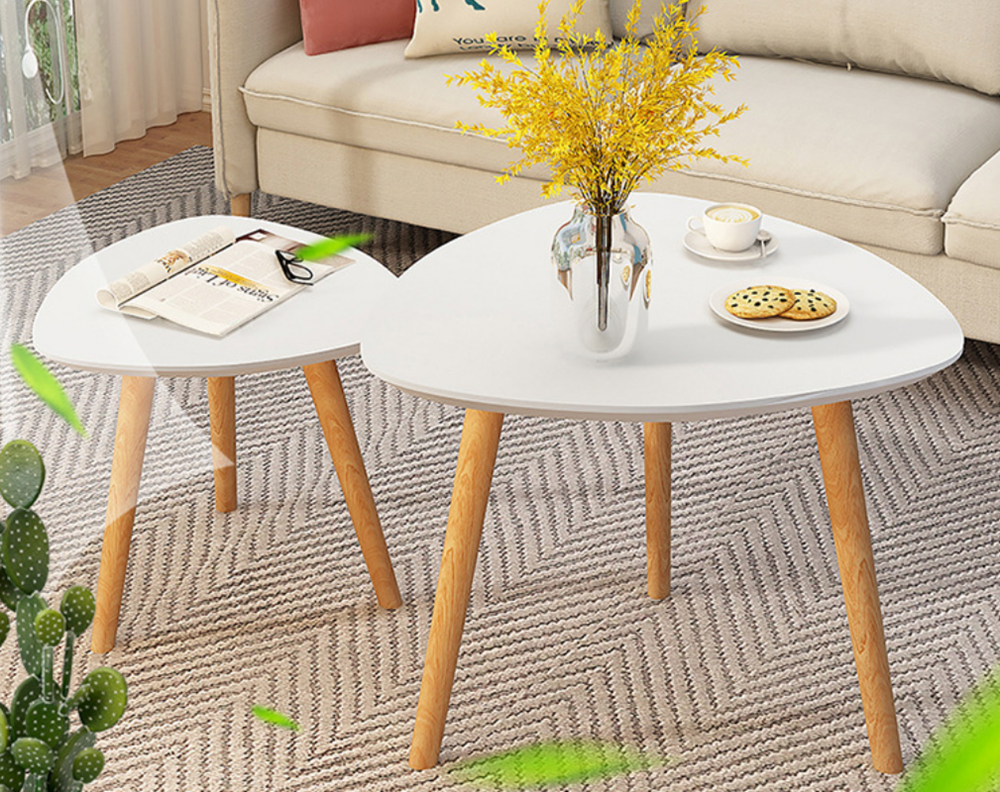 Adjustable Solid Wooden Home Office Furniture Communicate Modern Coffee Tea Table