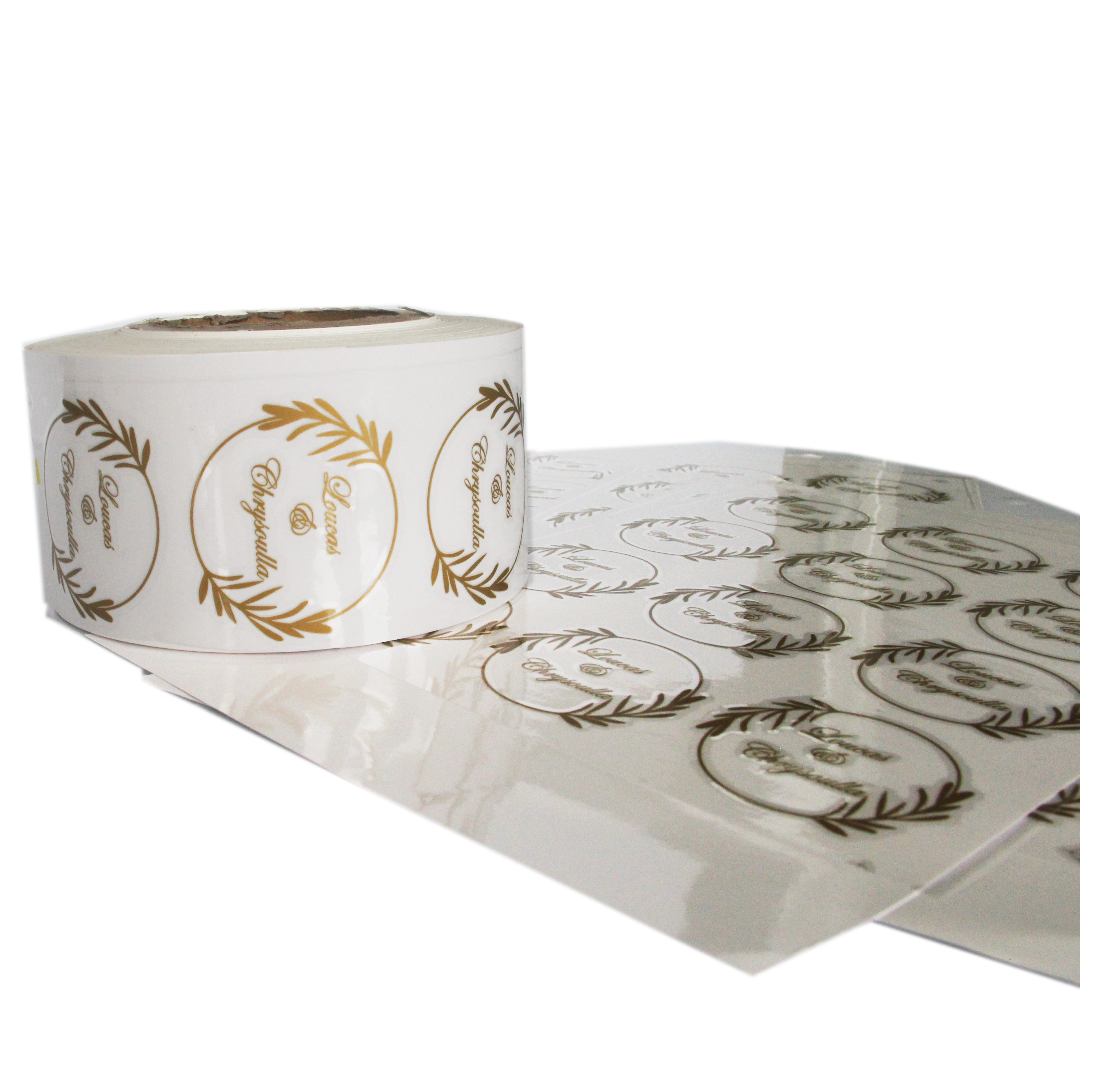 SEDEX/FSC одобрено Заводская высеченный логотип виниловая Печать Теплопередачи клеящаяся этикетка