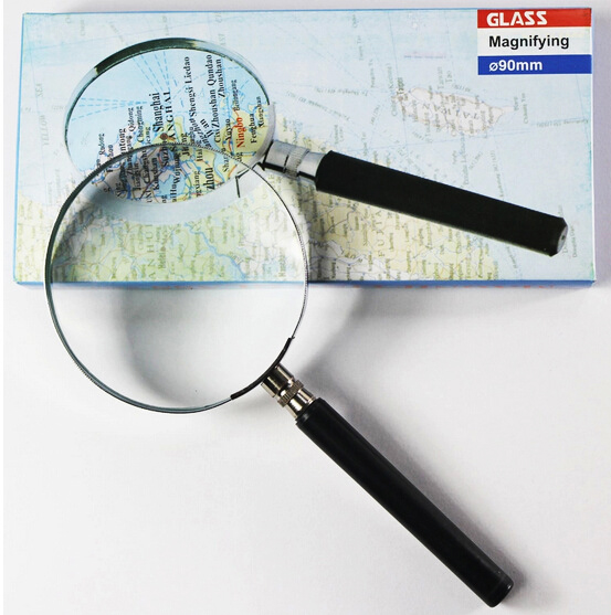 Lente D'Ingrandimento Portatile 10x Con Righello Acrilico - Perfetta Per Leggere Piccole Scritte Su Giornali, Documenti E Riviste - Foto 8
