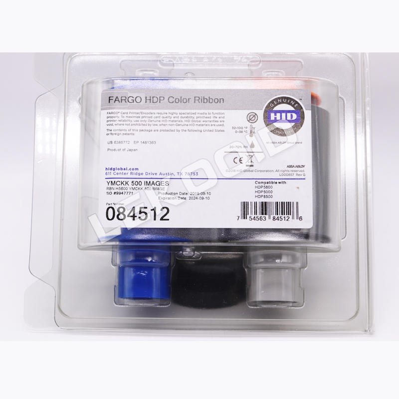 Fargo 84512 Ymckk Color Ribbon - 500 Prints for HDP5600