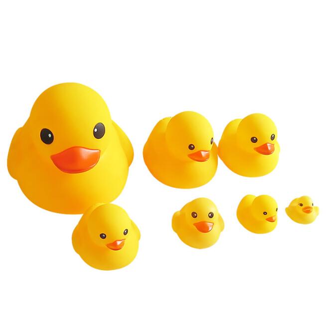 Игрушка для ванны ванной детские игрушки Резиновая Утка животных вызова пляжная игрушка для детей поплавок с желтым утенком; Утки Kawaii милые воды