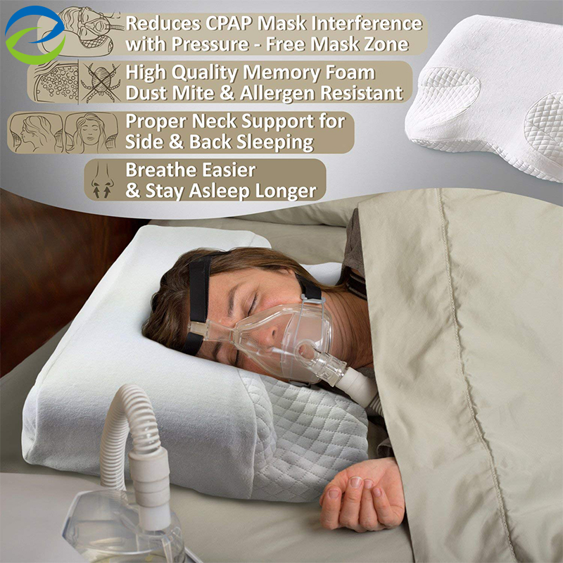 CPAP Memory Foam Pillow Nasal Cushion For Side Hospital Medical Pillow or Spine & Neck Alignment & Support Function Pillow