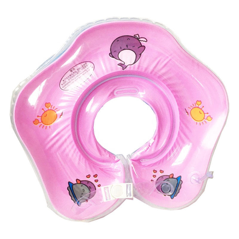 2021 high quality Safety newborn inflatable swim neck float baby swimming neck ring