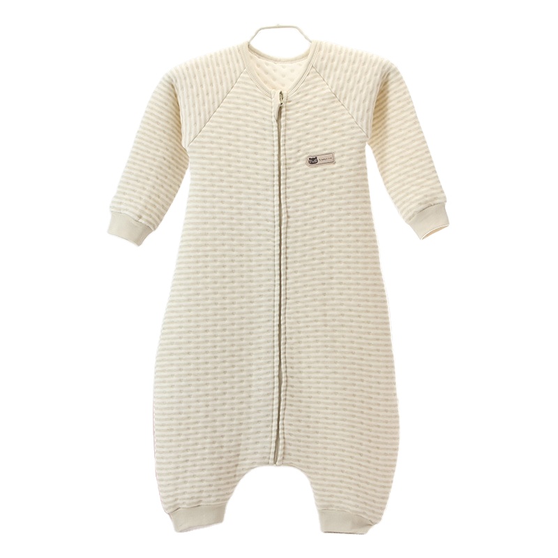 Лето ранние ходунки Детские Органические 100% хлопок носимое одеяло Спальный мешок мягкий спальный мешок для новорожденных