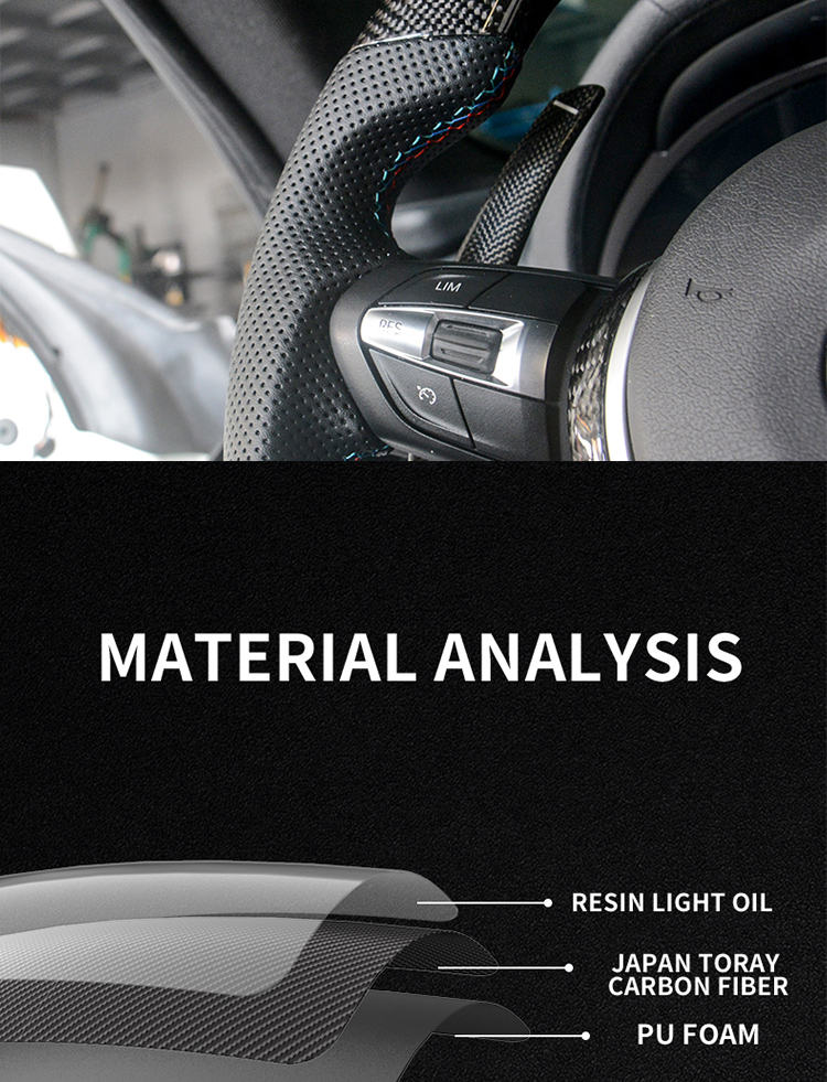 Steering Wheel Racing Wheel C Carbon Fiber for Maserati Grancabrio Grantu-rismo 4.2 4.7 2004-2011 Quattroporte Custom Alcanta-r