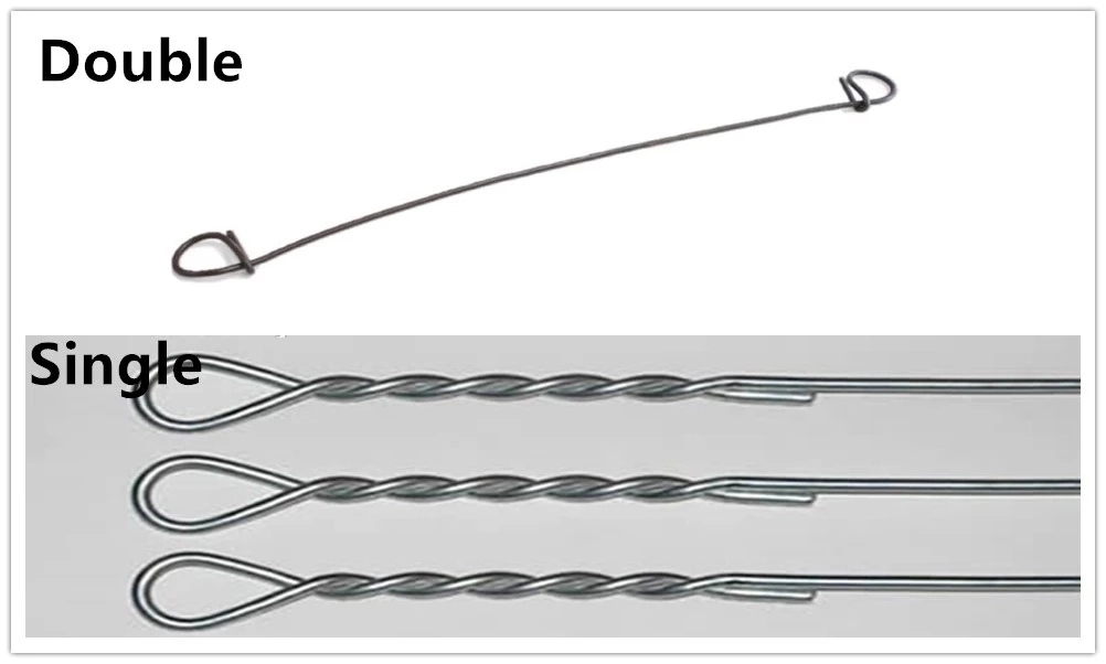 Galvanized iron double loop tie wire bar tie binding wire