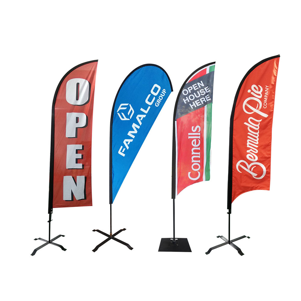 TOP DOLLAR FOR TRADES Car Dealer Swooper Banner Feather Flutter Curved Top Flag