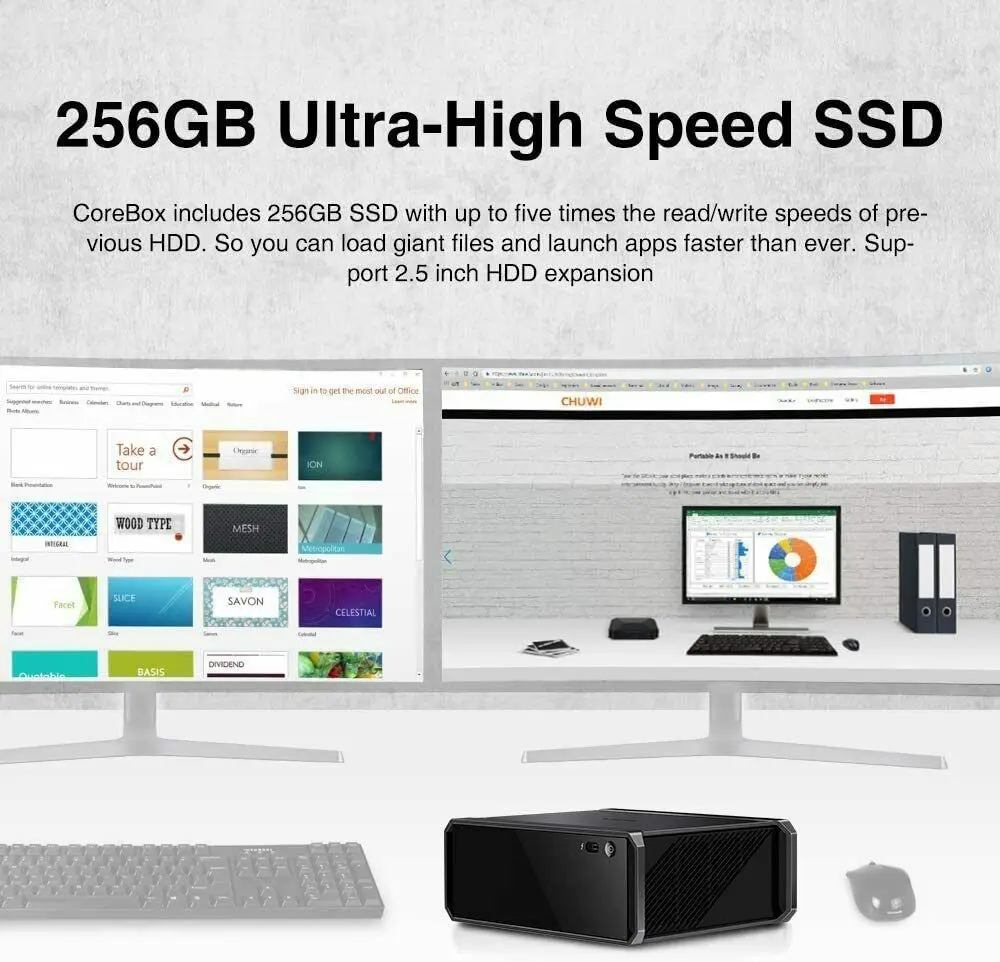 CHUWI Corebox Mini PC - Intel Core I5, 8GB RAM, 256GB SSD