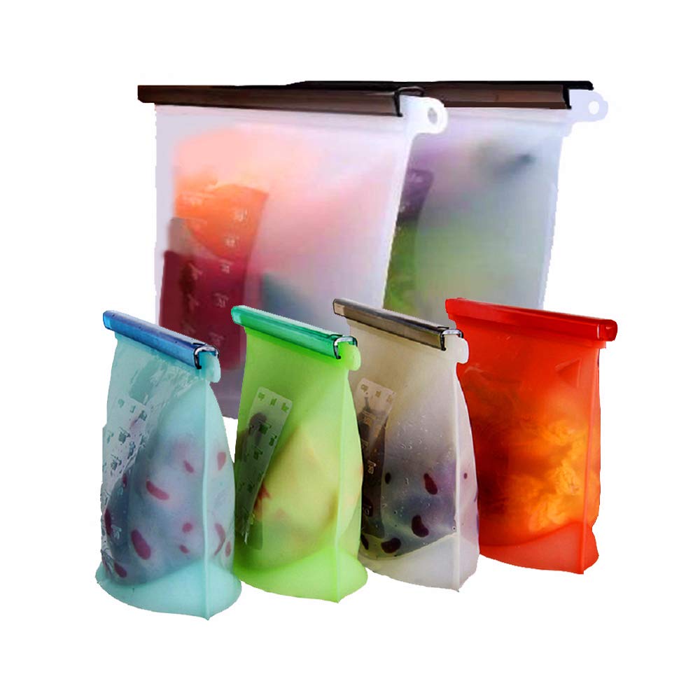 Silicone Reusable Food Storage bag kitchen food bag sandwich bag